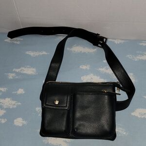 Mili +lili Black Leather Crossbody Bag